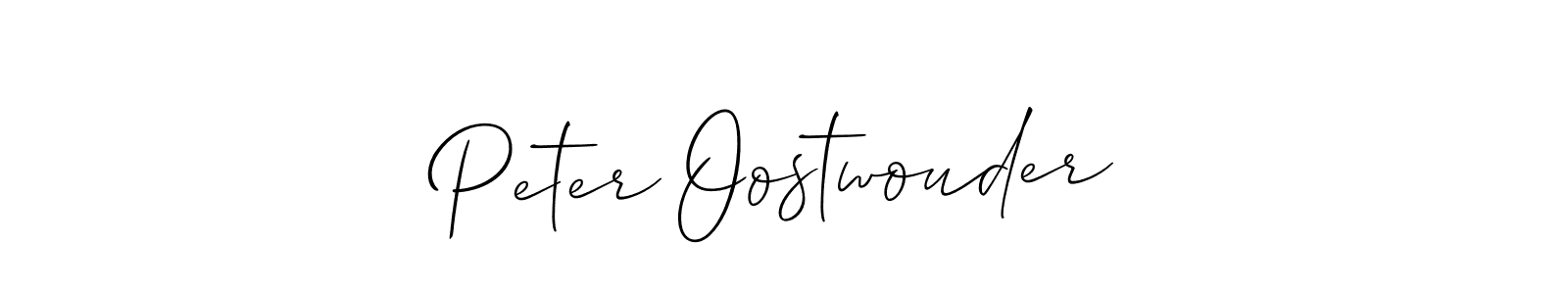 Create a beautiful signature design for name Peter Oostwouder. With this signature (Allison_Script) fonts, you can make a handwritten signature for free. Peter Oostwouder signature style 2 images and pictures png