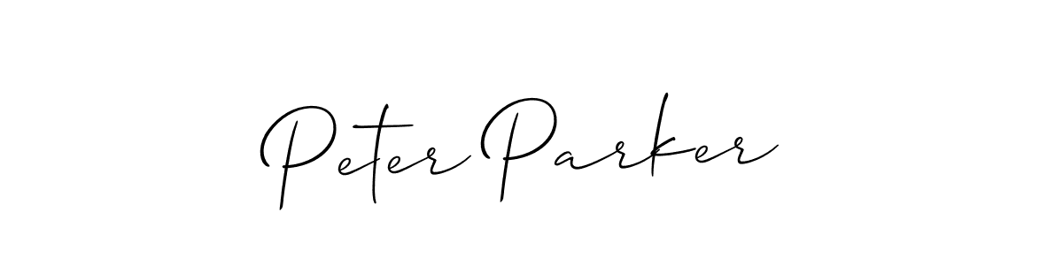 You should practise on your own different ways (Allison_Script) to write your name (Peter Parker) in signature. don't let someone else do it for you. Peter Parker signature style 2 images and pictures png