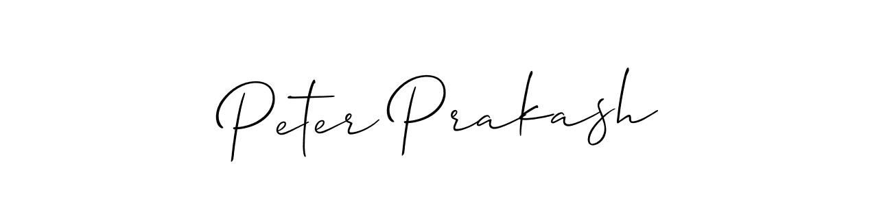 How to make Peter Prakash name signature. Use Allison_Script style for creating short signs online. This is the latest handwritten sign. Peter Prakash signature style 2 images and pictures png