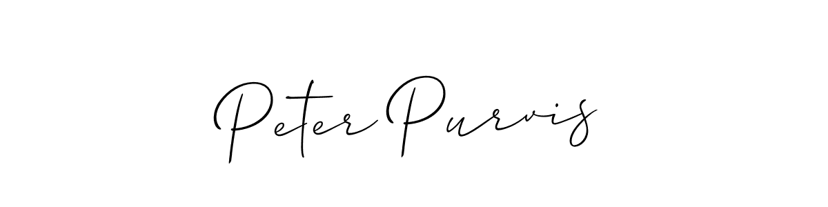 Allison_Script is a professional signature style that is perfect for those who want to add a touch of class to their signature. It is also a great choice for those who want to make their signature more unique. Get Peter Purvis name to fancy signature for free. Peter Purvis signature style 2 images and pictures png