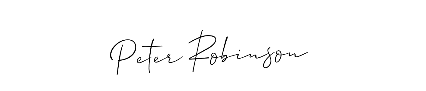 How to make Peter Robinson signature? Allison_Script is a professional autograph style. Create handwritten signature for Peter Robinson name. Peter Robinson signature style 2 images and pictures png