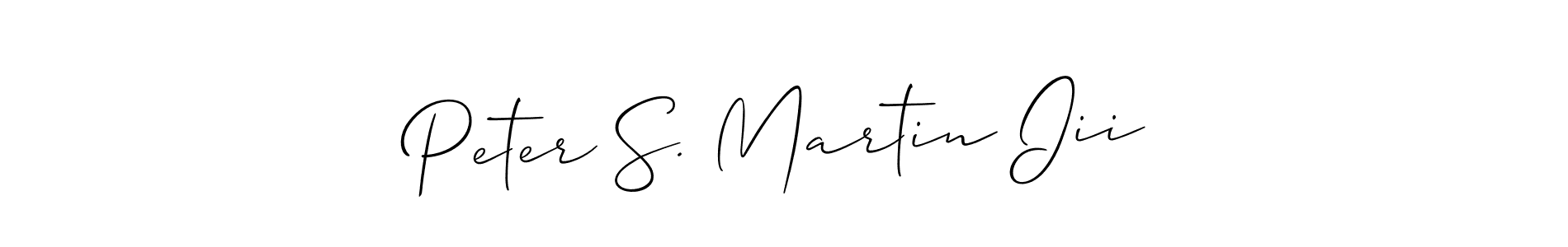 This is the best signature style for the Peter S. Martin Iii name. Also you like these signature font (Allison_Script). Mix name signature. Peter S. Martin Iii signature style 2 images and pictures png