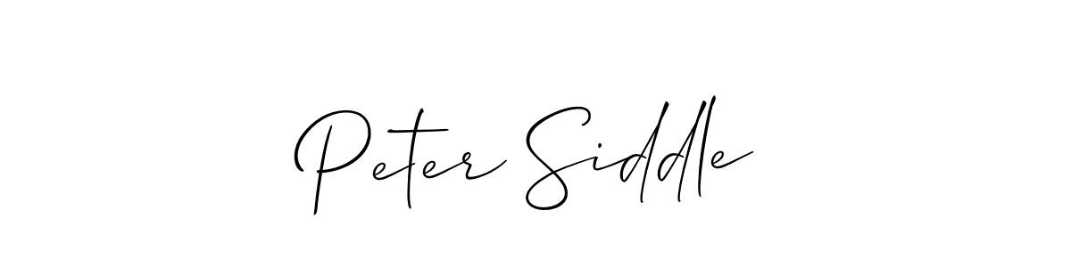 It looks lik you need a new signature style for name Peter Siddle. Design unique handwritten (Allison_Script) signature with our free signature maker in just a few clicks. Peter Siddle signature style 2 images and pictures png