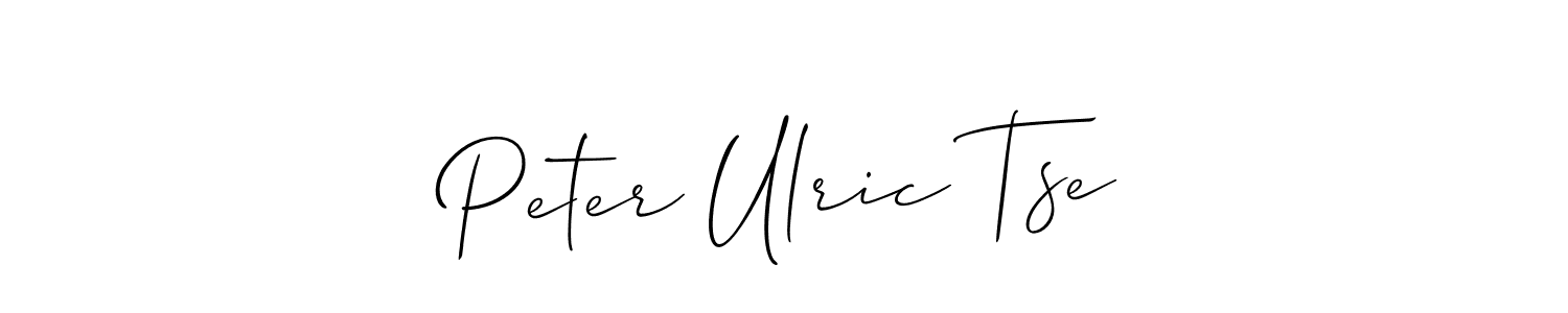 Use a signature maker to create a handwritten signature online. With this signature software, you can design (Allison_Script) your own signature for name Peter Ulric Tse. Peter Ulric Tse signature style 2 images and pictures png