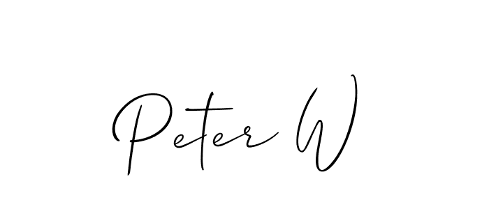 Allison_Script is a professional signature style that is perfect for those who want to add a touch of class to their signature. It is also a great choice for those who want to make their signature more unique. Get Peter W name to fancy signature for free. Peter W signature style 2 images and pictures png