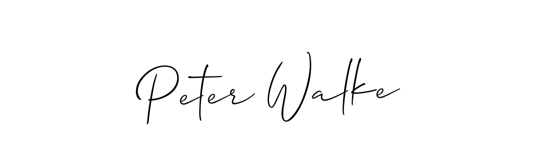 Design your own signature with our free online signature maker. With this signature software, you can create a handwritten (Allison_Script) signature for name Peter Walke. Peter Walke signature style 2 images and pictures png