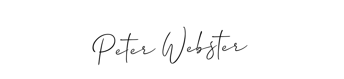 Also we have Peter Webster name is the best signature style. Create professional handwritten signature collection using Allison_Script autograph style. Peter Webster signature style 2 images and pictures png