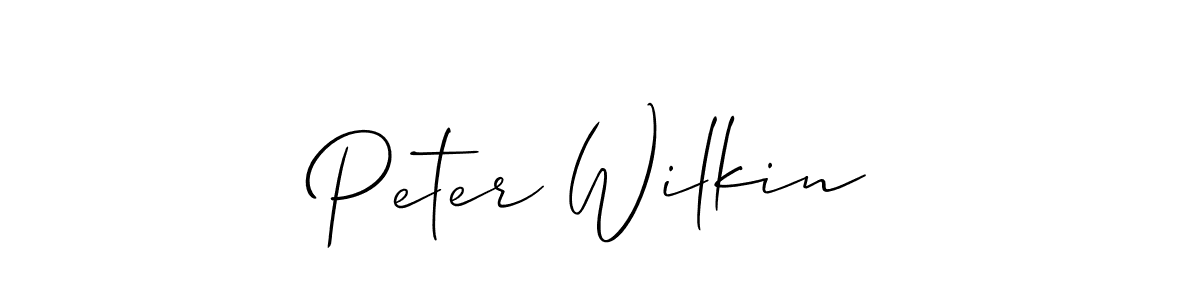 How to make Peter Wilkin signature? Allison_Script is a professional autograph style. Create handwritten signature for Peter Wilkin name. Peter Wilkin signature style 2 images and pictures png