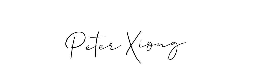 Create a beautiful signature design for name Peter Xiong. With this signature (Allison_Script) fonts, you can make a handwritten signature for free. Peter Xiong signature style 2 images and pictures png