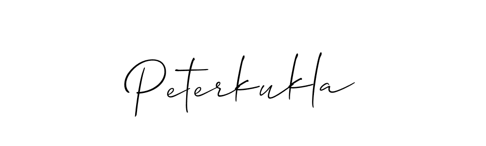 Create a beautiful signature design for name Peterkukla. With this signature (Allison_Script) fonts, you can make a handwritten signature for free. Peterkukla signature style 2 images and pictures png