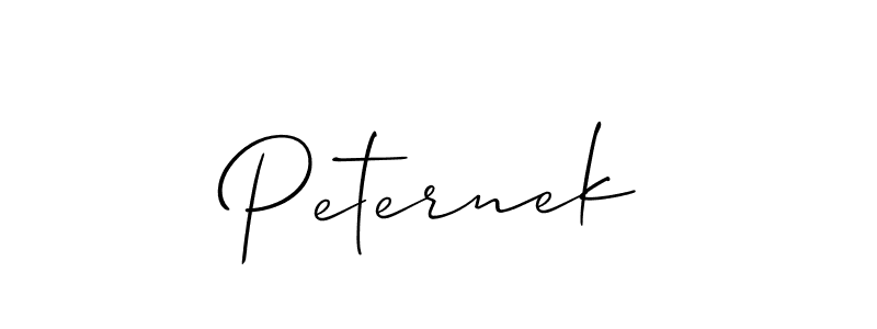Create a beautiful signature design for name Peternek. With this signature (Allison_Script) fonts, you can make a handwritten signature for free. Peternek signature style 2 images and pictures png