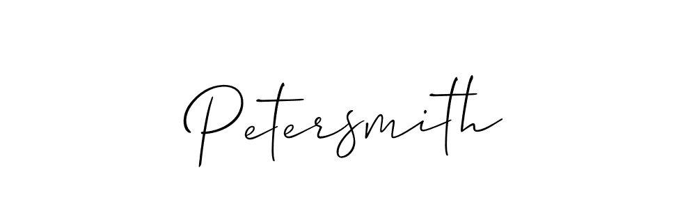 Petersmith stylish signature style. Best Handwritten Sign (Allison_Script) for my name. Handwritten Signature Collection Ideas for my name Petersmith. Petersmith signature style 2 images and pictures png