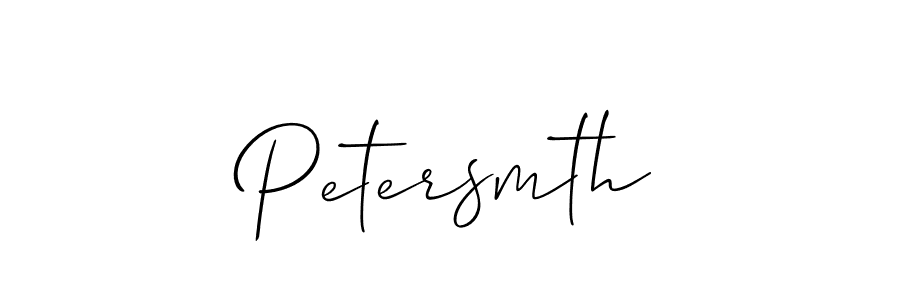 Also we have Petersmth name is the best signature style. Create professional handwritten signature collection using Allison_Script autograph style. Petersmth signature style 2 images and pictures png