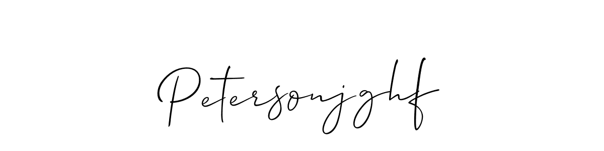 Allison_Script is a professional signature style that is perfect for those who want to add a touch of class to their signature. It is also a great choice for those who want to make their signature more unique. Get Petersonjghf name to fancy signature for free. Petersonjghf signature style 2 images and pictures png