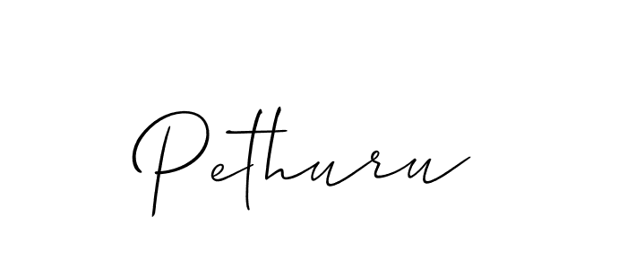 Once you've used our free online signature maker to create your best signature Allison_Script style, it's time to enjoy all of the benefits that Pethuru name signing documents. Pethuru signature style 2 images and pictures png