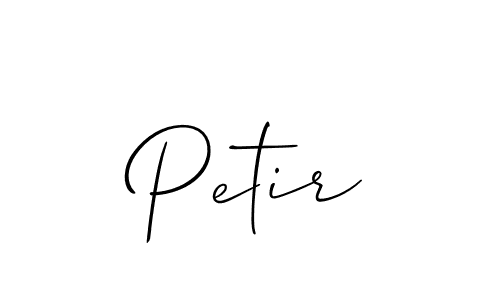 You should practise on your own different ways (Allison_Script) to write your name (Petir) in signature. don't let someone else do it for you. Petir signature style 2 images and pictures png