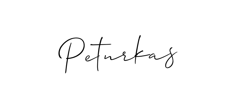 How to make Petnrkas name signature. Use Allison_Script style for creating short signs online. This is the latest handwritten sign. Petnrkas signature style 2 images and pictures png