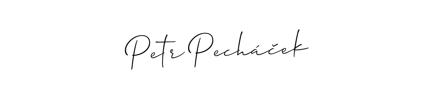 Best and Professional Signature Style for Petr Pecháček. Allison_Script Best Signature Style Collection. Petr Pecháček signature style 2 images and pictures png