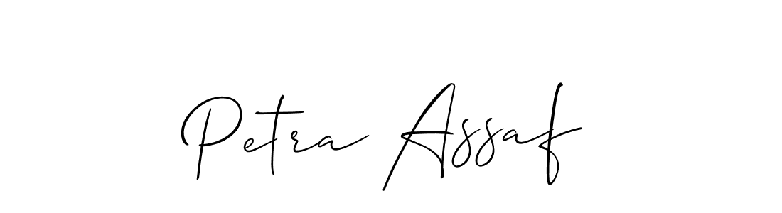 Create a beautiful signature design for name Petra Assaf. With this signature (Allison_Script) fonts, you can make a handwritten signature for free. Petra Assaf signature style 2 images and pictures png