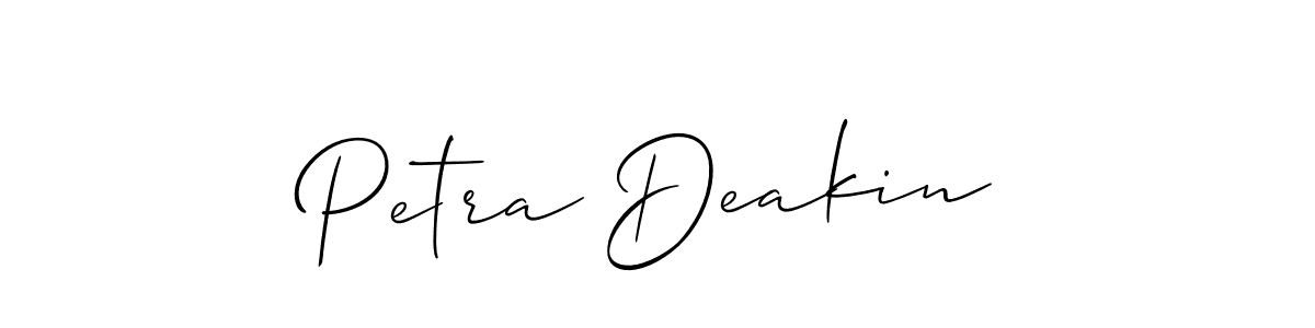 How to Draw Petra Deakin signature style? Allison_Script is a latest design signature styles for name Petra Deakin. Petra Deakin signature style 2 images and pictures png