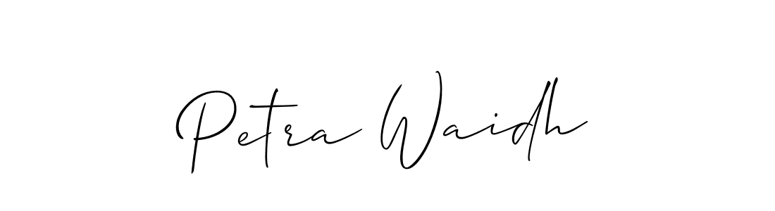 Also You can easily find your signature by using the search form. We will create Petra Waidh name handwritten signature images for you free of cost using Allison_Script sign style. Petra Waidh signature style 2 images and pictures png