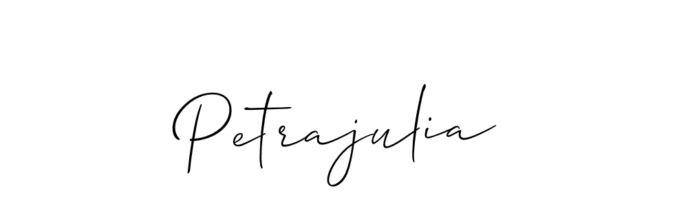 Make a beautiful signature design for name Petrajulia. With this signature (Allison_Script) style, you can create a handwritten signature for free. Petrajulia signature style 2 images and pictures png