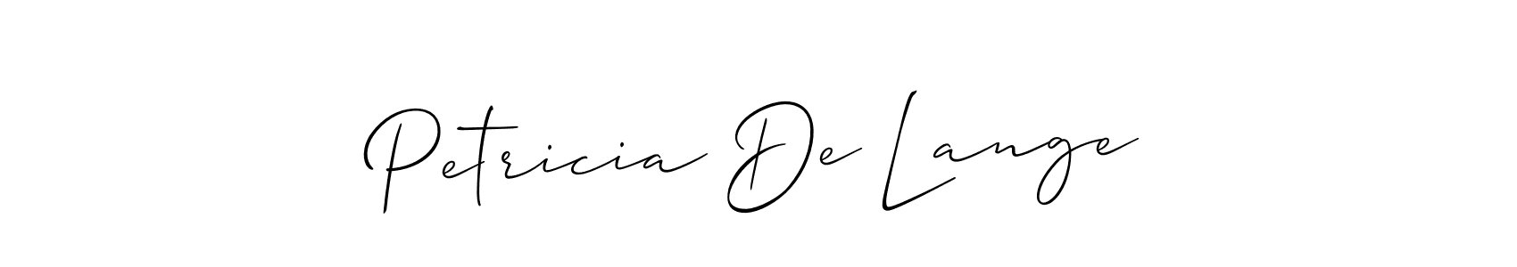 How to Draw Petricia De Lange signature style? Allison_Script is a latest design signature styles for name Petricia De Lange. Petricia De Lange signature style 2 images and pictures png