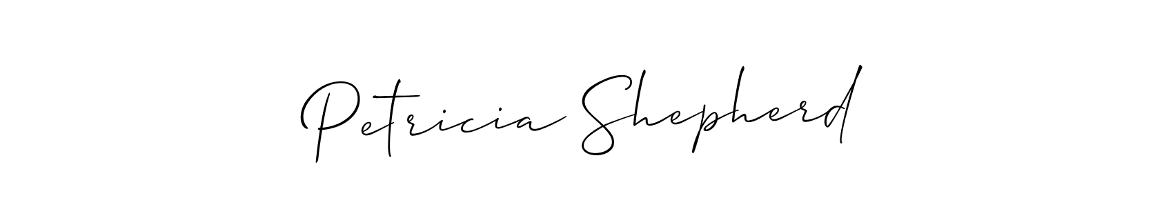 Make a beautiful signature design for name Petricia Shepherd. Use this online signature maker to create a handwritten signature for free. Petricia Shepherd signature style 2 images and pictures png