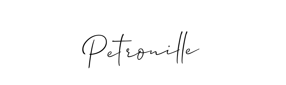 Petronille stylish signature style. Best Handwritten Sign (Allison_Script) for my name. Handwritten Signature Collection Ideas for my name Petronille. Petronille signature style 2 images and pictures png