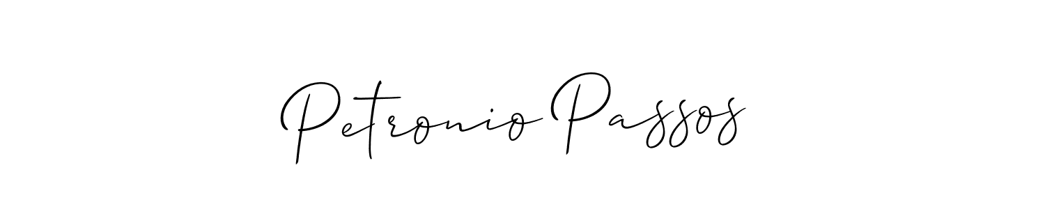 Best and Professional Signature Style for Petronio Passos. Allison_Script Best Signature Style Collection. Petronio Passos signature style 2 images and pictures png