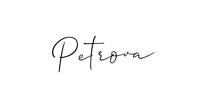 Make a short Petrova signature style. Manage your documents anywhere anytime using Allison_Script. Create and add eSignatures, submit forms, share and send files easily. Petrova signature style 2 images and pictures png