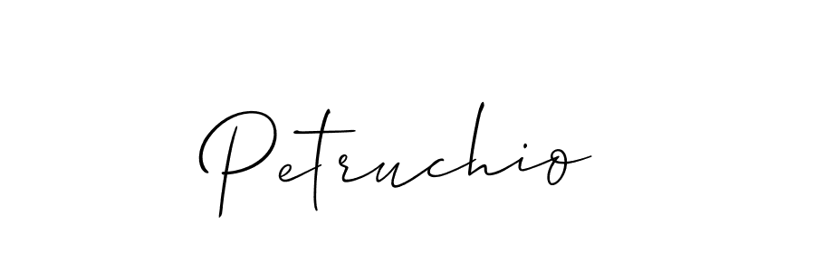 How to make Petruchio name signature. Use Allison_Script style for creating short signs online. This is the latest handwritten sign. Petruchio signature style 2 images and pictures png
