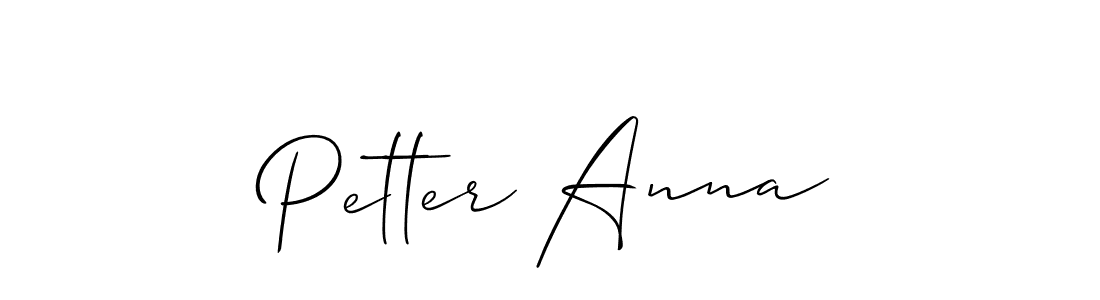 Make a short Petter Anna signature style. Manage your documents anywhere anytime using Allison_Script. Create and add eSignatures, submit forms, share and send files easily. Petter Anna signature style 2 images and pictures png