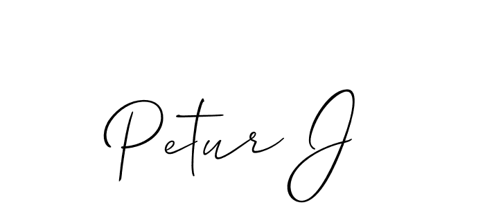 This is the best signature style for the Petur J name. Also you like these signature font (Allison_Script). Mix name signature. Petur J signature style 2 images and pictures png