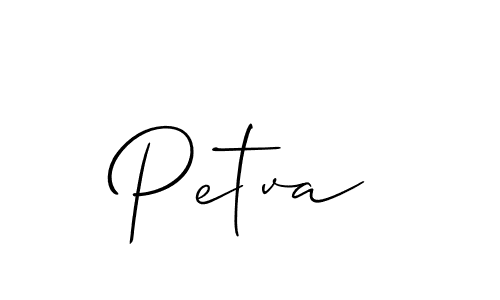 Also You can easily find your signature by using the search form. We will create Petva name handwritten signature images for you free of cost using Allison_Script sign style. Petva signature style 2 images and pictures png
