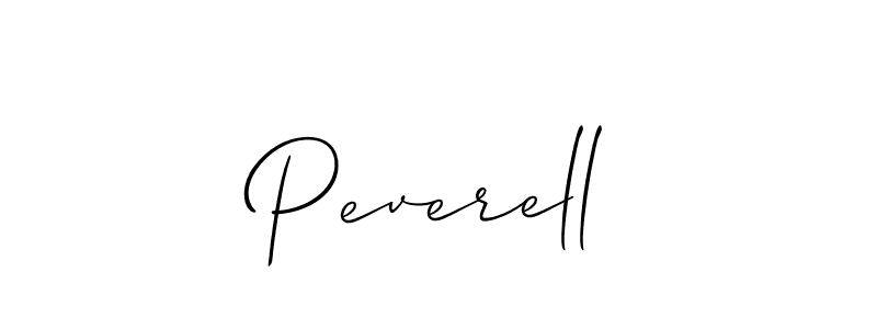 How to make Peverell signature? Allison_Script is a professional autograph style. Create handwritten signature for Peverell name. Peverell signature style 2 images and pictures png