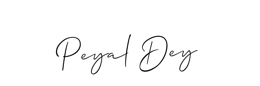Peyal Dey stylish signature style. Best Handwritten Sign (Allison_Script) for my name. Handwritten Signature Collection Ideas for my name Peyal Dey. Peyal Dey signature style 2 images and pictures png