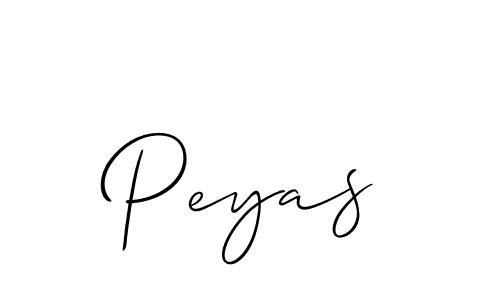 How to make Peyas signature? Allison_Script is a professional autograph style. Create handwritten signature for Peyas name. Peyas signature style 2 images and pictures png