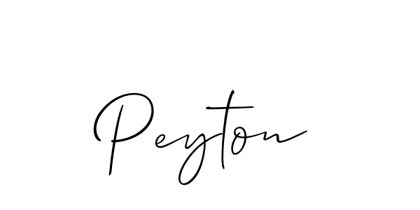 Use a signature maker to create a handwritten signature online. With this signature software, you can design (Allison_Script) your own signature for name Peyton. Peyton signature style 2 images and pictures png