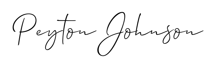 How to make Peyton Johnson name signature. Use Allison_Script style for creating short signs online. This is the latest handwritten sign. Peyton Johnson signature style 2 images and pictures png
