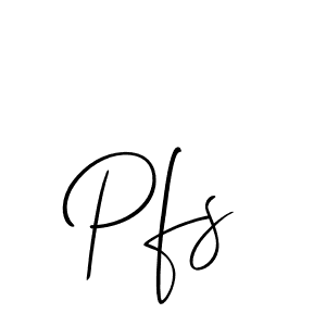 Create a beautiful signature design for name Pfs. With this signature (Allison_Script) fonts, you can make a handwritten signature for free. Pfs signature style 2 images and pictures png