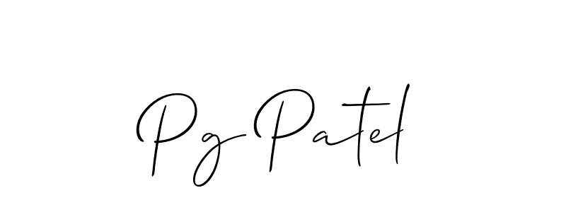 Make a short Pg Patel signature style. Manage your documents anywhere anytime using Allison_Script. Create and add eSignatures, submit forms, share and send files easily. Pg Patel signature style 2 images and pictures png