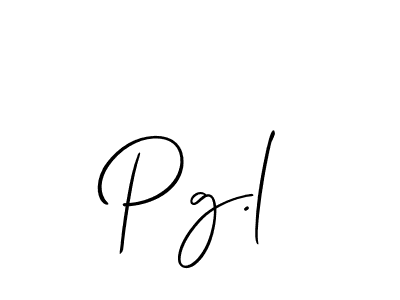 The best way (Allison_Script) to make a short signature is to pick only two or three words in your name. The name Pg.l include a total of six letters. For converting this name. Pg.l signature style 2 images and pictures png