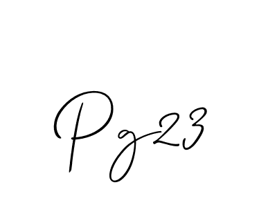 Also we have Pg23 name is the best signature style. Create professional handwritten signature collection using Allison_Script autograph style. Pg23 signature style 2 images and pictures png