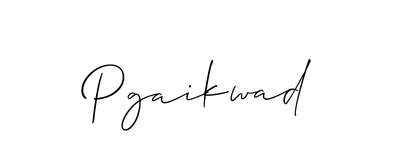 Also we have Pgaikwad name is the best signature style. Create professional handwritten signature collection using Allison_Script autograph style. Pgaikwad signature style 2 images and pictures png