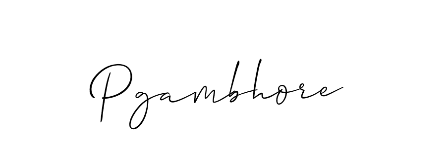 Make a beautiful signature design for name Pgambhore. Use this online signature maker to create a handwritten signature for free. Pgambhore signature style 2 images and pictures png