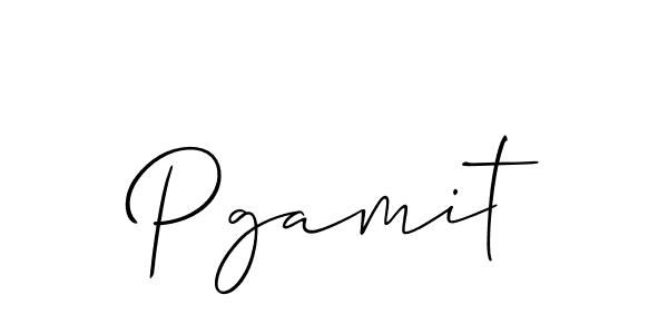 Use a signature maker to create a handwritten signature online. With this signature software, you can design (Allison_Script) your own signature for name Pgamit. Pgamit signature style 2 images and pictures png