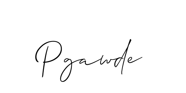 Design your own signature with our free online signature maker. With this signature software, you can create a handwritten (Allison_Script) signature for name Pgawde. Pgawde signature style 2 images and pictures png