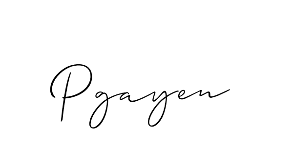 Pgayen stylish signature style. Best Handwritten Sign (Allison_Script) for my name. Handwritten Signature Collection Ideas for my name Pgayen. Pgayen signature style 2 images and pictures png