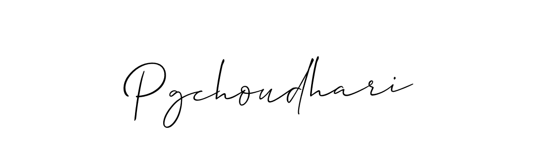 Similarly Allison_Script is the best handwritten signature design. Signature creator online .You can use it as an online autograph creator for name Pgchoudhari. Pgchoudhari signature style 2 images and pictures png